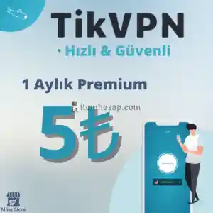 TikVPN 1 Aylık Premium Hesap - KİŞİYE ÖZEL