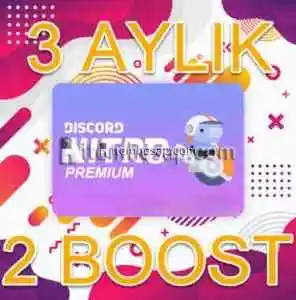 3 AYLIK 2X BOOSTLU DİSCORD NİTRO