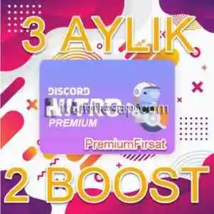 3 Aylık Discord Nitro 2x Boost