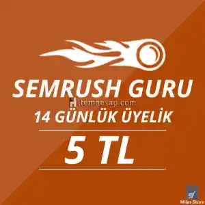 SEMRUSH GURU 14 GÜNLÜK - KİŞİYE ÖZEL