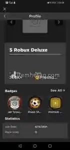 Roblox 736 robux luk hesap