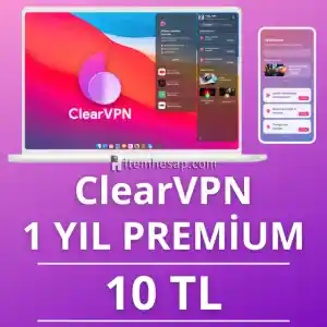 ClearVPN 1 Yıllık Premium - KİŞİYE ÖZEL