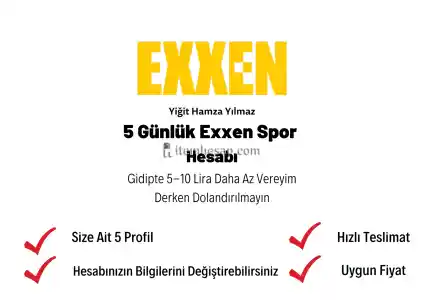 5 Günlük Exxen Spor Hesabı