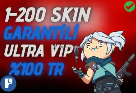 100% TR ULTRA VIP | 1-200 SKIN RANDOM HESAP!