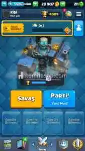 Clash royale 7 efso 4k 200gem hesap satış