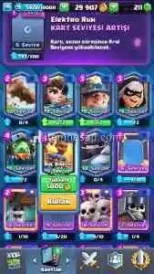 Clash royale 7 efso 4k 200gem hesap satış