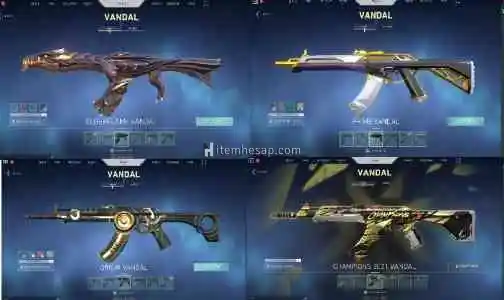 Spectrum ve Champions setli bol skinli hesap