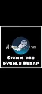 Steam 280 oyunlu hesap  22 TL