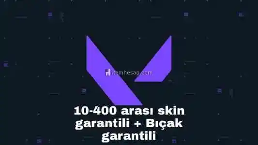 10-400 arası skin +  Bıçak garantili hesap