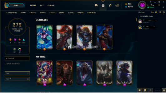 WEST GOLD 1 FULL HERO 272 SKİN