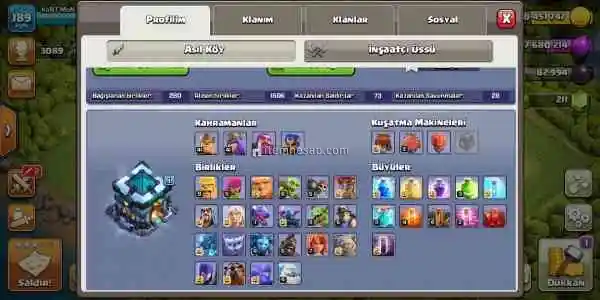 Clash of clans hesap satışı