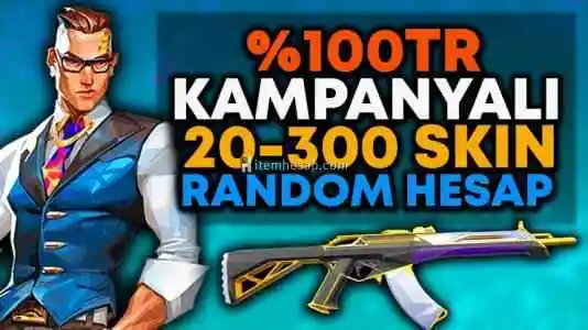 20-300 VALORANT VİP EN İYİ TR RANDOM HESAP