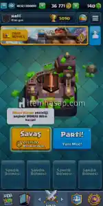 5090 Kupalı 10. Seviye Clash Royale Hesabı