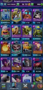 5090 Kupalı 10. Seviye Clash Royale Hesabı