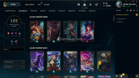 SATILIK DOPDOLU BİR HESAP!