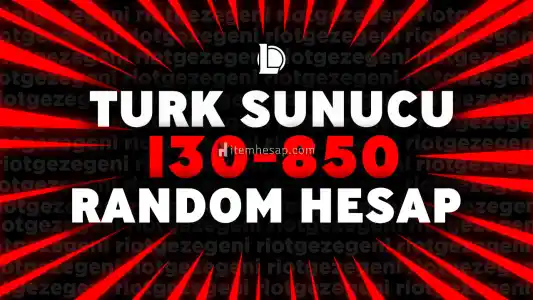 TR SUNUCULU 130-850 SKİN ARASI LOL RANDOM