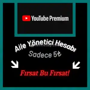 Youtube Premium 1 Aylık Aile Hesabı