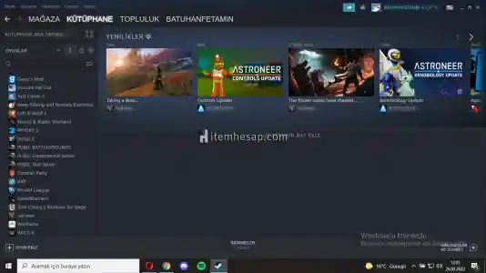 Steam Bol Oyunlu Hesap