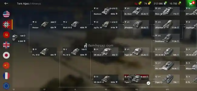 Wot blitz satılık hesap