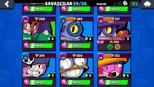 SATILIK EFSANEVİLİ BRAWL STARS HESABI