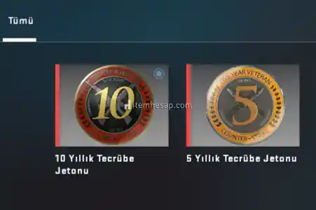 10+5 Yıllık tecrübe jetonu