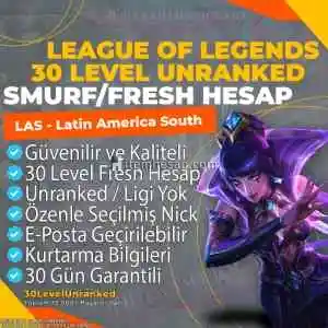 ⭐️LoL LAS 55K+ 30 Level Unranked Hesap⭐️