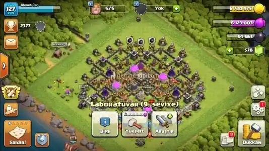 CLASH OF CLANS OYNAMASI BIRAKILMIŞTIR YAKLAŞIK 2 SENEDİR OYNANMIYOR