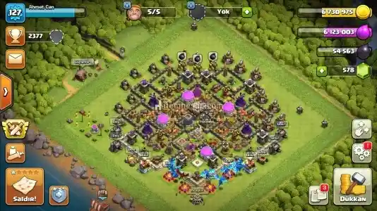 CLASH OF CLANS OYNAMASI BIRAKILMIŞTIR YAKLAŞIK 2 SENEDİR OYNANMIYOR