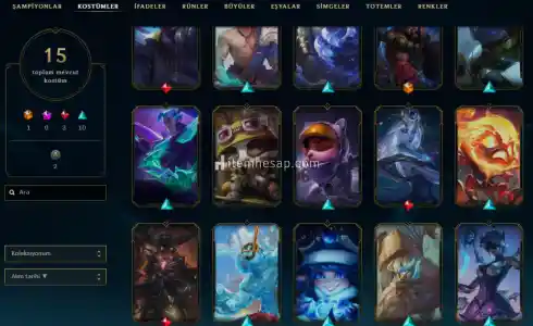 Dereceli Açık 44 Seviye Gümüş Elo Hesap (Değerli Kostümler İçerir)