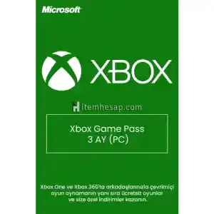 3 Ay Xbox Game Pass PC (Kişiye Özel) Hesap