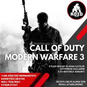 CALL OF DUTY MODERN WARFARE 3 Steam Hesabı + Hediye