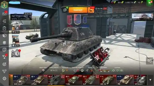 WORLD OF TANKS BLİTZ HESABI UYGUN FİYATLI VE ÇOK TANKLI