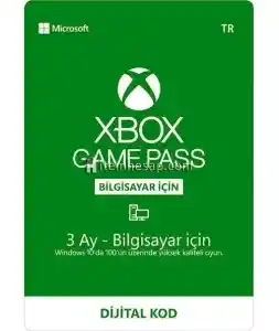 Xbox PC Game Pass Bilgisayar için 3 Aylık kod