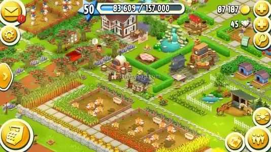 50lvl Hayday Herşeyi aktif ucuz köy