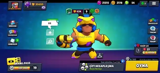 UYGUN FİYATA BRAWL STARS HESABI