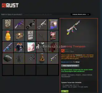 RUST MAIN 60 LEVEL BOL POPÜLER OYUNLU STEAM HESAP