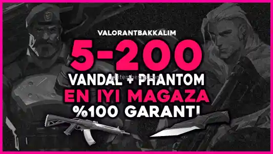 VANDAL VE PHANTOM GARANTİ 5-200 SKIN FUL ENVANTER! - VALORANT