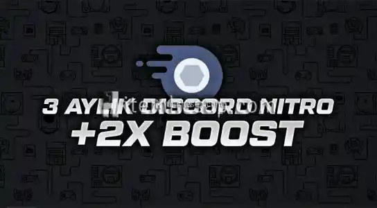 Discord 1 Yıllık 2 Boostlu Nitro