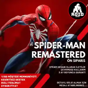 MARVEL'S SPIDER-MAN REMASTERED PC ÖN SİPARİŞ STEAM HESABI