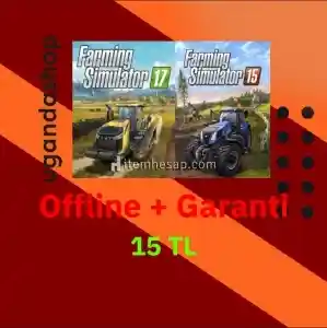 Farming Simulator 15 + Farming Simulator 17 Offline Steam Hesap + Garanti