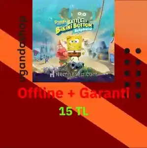 SpongeBob Squarepants Battle for Bikini Bottom Rehydrated Offline Steam Hesap + Garanti