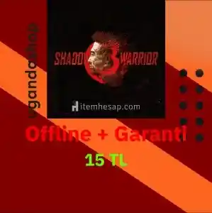 Shadow Warrior 3 Deluxe Edition Offline Steam Hesap + Garanti