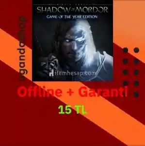 Shadow of Mordor GOTY Edition Offline Steam Hesap + Garanti