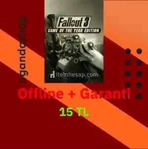 Fallout 3 GOTY Edition Offline Steam Hesap + Garanti