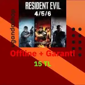 Resident Evil 4 + 5 + 6 Offline Steam Hesap + Garanti