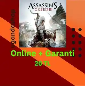 Assassin's Creed 3 III Online Ubisoft Hesap + Garanti