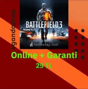 Battlefield 3 Online Origin Hesap + Garanti