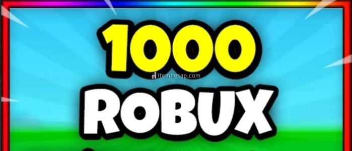 1000 Robux Hesabınıza girilerek verilir