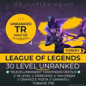 ⭐️LoL TR 40K+ ÖZ 30 Level Unranked Hesap⭐️