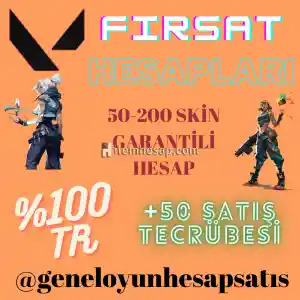 50-200 skin garantili random hesap